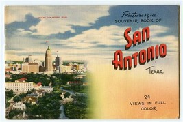 Picturesque Souvenir Book of San Antonio Texas 24 Full Color Views - £9.49 GBP