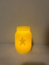 The Keeping Star candle jar with led in Cream - Battery Operated image 2