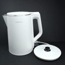 Electric Kettle 1.5L 1500W Double Wall Stainless Steel HadinEEon White KESS4103 - £14.02 GBP