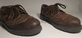 Arizona Jean Co shoes Mens Size 10 Brown Leather Oxford Made In Italy  - £19.97 GBP