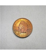 1902 Indian Cent VCH UNC Red-Brown Coin AI092 - £80.13 GBP