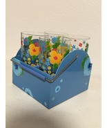 Starbucks Summer Picnic Set 4 pack Blueberry Floral Cups Glasses Tumbler... - $36.27 CAD
