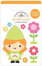 Doodlebug Doodle-Pops 3D Stickers-Garden Gnome - £8.84 GBP