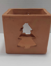 Bennington Potters Terracotta Christmas Tree Tealight Candle Holder Vermont - £8.84 GBP