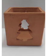 Bennington Potters Terracotta Christmas Tree Tealight Candle Holder Vermont - £9.16 GBP