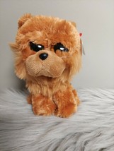 Ty Beanie Boos Barley Chow Chow Puppy Dog 6&quot; Plush Stuffed Animal Toy NWT - £11.67 GBP