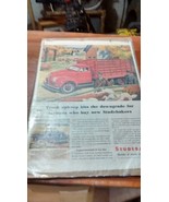 Studebaker truck advertising poster for framing  ... looks like magazine... - $23.10 CAD