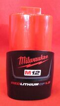 MILWAUKEE M12 GENUINE 48-11-2411 12V 1.5AH 18WAH RED LITHIUM ION BATTERY... - $28.48