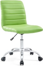 Modway Ripple Ribbed Armless Mid Back Swivel Computer Desk Office Chair In - £114.27 GBP