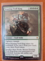 Feasting Troll King Magic The Gathering 152 Throne Of Eldraine Rare Gree... - $2.94