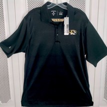 Mizzou Missouri Tigers Antigua Athletic Golf Polo Shirt Desert Dry Lite Large - £17.75 GBP