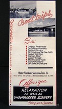 Quebec&#39;s Boat Trips Brochure 1950 Chouinard Wharf Tours - $4.95