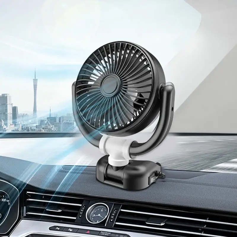 360-Degree Rotatable Quiet Car Fans USB Powered Fan Car Electrical Appliances - £27.54 GBP+