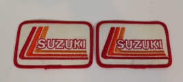 (2) VTG SUZUKI Car Motorcycle Jacket Helmet Bag Race Suit Overall Patch - $12.82