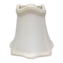 Royal Designs White with Decorative Trim Hexagon Empire Chandelier Lamp Shade, 2 - £13.43 GBP