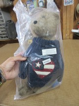 NOS Boyds Bears Plush ELI Q SPANGLER 904441 Patriotic Heart Plush Bear  ... - £43.01 GBP