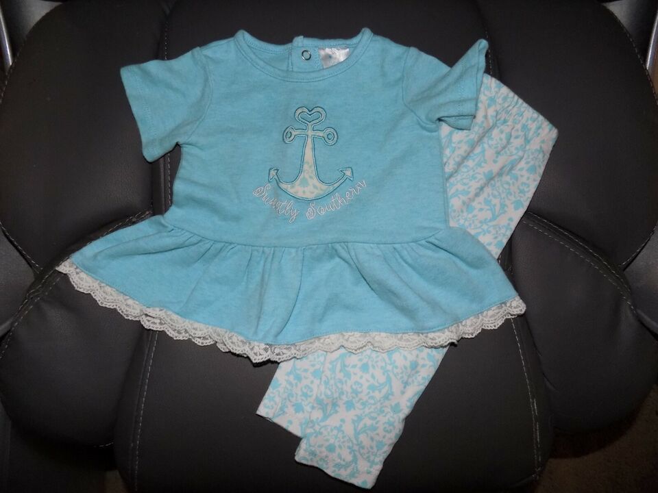 NURSERY RHYME Sweetly Southern 2 PC Outfit Size 12 Months Girl&#39;s EUC - $19.11