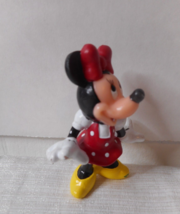 DISNEY Minnie Mouse Red Polka Dot Dress PVC FIGURE 2 1/2&quot; Posing Hands Out - £4.26 GBP