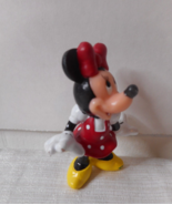 DISNEY Minnie Mouse Red Polka Dot Dress PVC FIGURE 2 1/2&quot; Posing Hands Out - £4.28 GBP