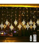 Curtain Lights String Fairy Lights, Window Wall Bedroom Lights Christmas... - £15.23 GBP