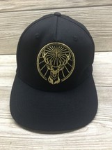 Official Jagermeister Black Gold SnapBack Adjustable Baseball Cap Hat - £7.64 GBP