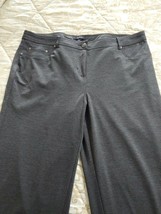 Ladies Plus Size Pants Gray Size 18W Button &amp; Zipper Front Dressy Casual... - $21.83