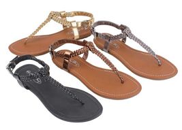 Women&#39;s Sandals Gladiator Roman Flats Classic Thongs T Straps Shoes, Siz... - €8,68 EUR+