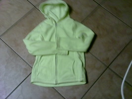 girls jacket hoodie neon yellow old navy size large and xtra large - $21.00