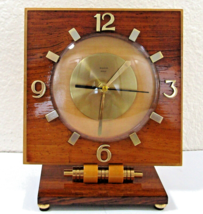 1930 Art Deco Bayard 8-day Walnut Rosewood Desk Clock - £57.24 GBP