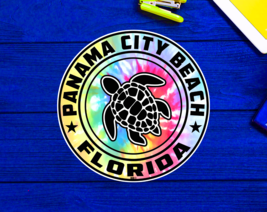 Panama City Beach Florida Beach Sticker Decal 3&quot; Vinyl Sea Turtle - £4.11 GBP
