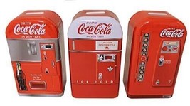 Coca-Cola Vending Machine Tin Banks (Set of 3) - £20.35 GBP