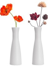 Tall Conic Composite Plastics Flower Vase, Small Bud Decorative, Wide Caliber - £23.96 GBP