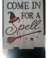 Halloween Hanging Sign &quot;Come In For A Spell&quot;-Brand New-SHIPS N 24 HOURS - €10,95 EUR