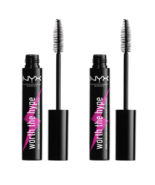 2 NYX PROFESSIONAL MAKEUP Worth The Hype Volumizing & Lengthening Mascara, Black - $23.97