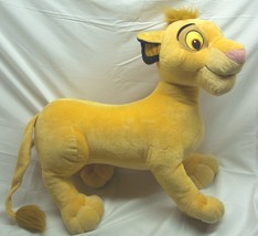 Hasbro 2002 Disney The Lion King JUMBO SIMBA LION 18&quot; Plush STUFFED ANIM... - £23.37 GBP