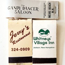 Matches Matchbooks Lot Of 3 Half Size New Hampshire Vintage Inn Saloon Diner E33 - £15.71 GBP