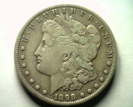 1898-S MORGAN SILVER DOLLAR VERY FINE VF NICE ORIGINAL COIN BOBS COINS F... - $62.00