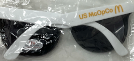 McDonald's Advertising Promo Sunglasses Golden Arches & "US McOpCo" Black/White image 3