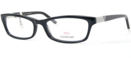 Genesis GV1407 1 Black /White /Gunmetal Unique Rare Eyeglasses Glasses 52-16-140 - £90.89 GBP