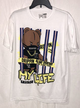 My Savage Life T-shirt Drippin Self Made Urban Streetwear Men&#39;s Tee Blac... - $9.89