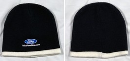 Ford Beanie Hat Embroidered Black Acrylic Mens Womens Adult Unisex - £14.66 GBP