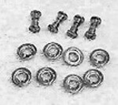 1959-1968 Corvette Sun Visor Mounting Bolt &amp; Nut Set - Stainless Steel - $22.29