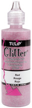 Tulip Dimensional Fabric Paint 4oz Glitter  Red - £10.16 GBP