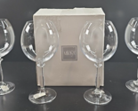 4 Mikasa Jolie Burgundy Wine Glasses Set Vintage Elegant Clear Stemware ... - $88.77