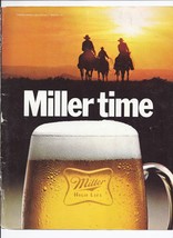 1980 Miller Brewing Company Beer Print Ad Vintage Miller Time 8.5&quot; x 11&quot; - £15.00 GBP