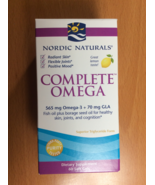 Nordic Naturals COMPLETE OMEGA - 60 soft gels - 565mg Omega-3 + 70mg GLA  - £10.16 GBP