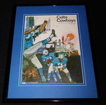 1967 Baltimore Colts vs Dallas Cowboys Framed 11x14 ORIGINAL Program Cover - £30.95 GBP