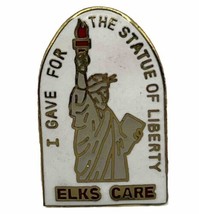 New York Statue Of Liberty Elks BPOE Benevolent Protective Order Enamel ... - £7.78 GBP