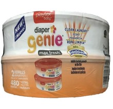 2-Playtex Baby Diaper Genie Refills ( Max Fresh ) Clean Laundry Scent- S... - £12.10 GBP