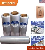18" Stretch Film/Wrap 1500 feet 7 Layers 80 Gauge Industrial Strength up... - $127.22